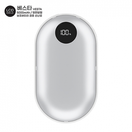 컴우드 베스타 5000mAh 보조배터리 겸용 LCD 손난로 #2