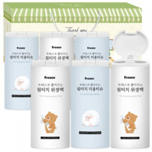 프레스코 뽑아쓰는 원터치 티슈/위생백세트14호(6종)