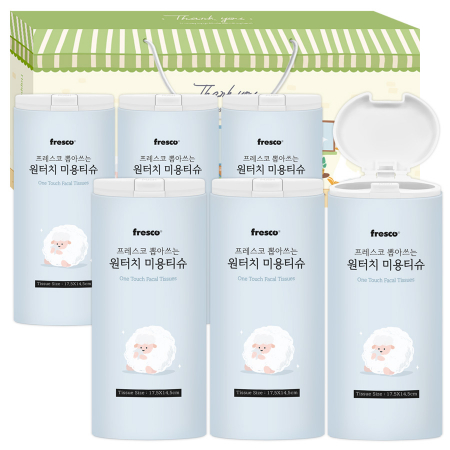 프레스코 뽑아쓰는 원터치 티슈세트11호(6종) #2