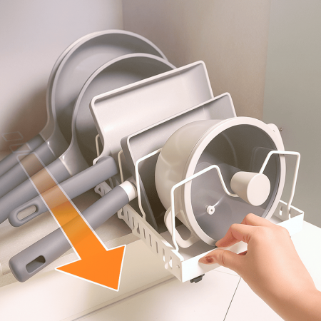 냄비팬 정리대 길이조절 가능 #2