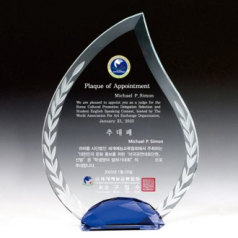 크리스탈 상패 SD14)058-4