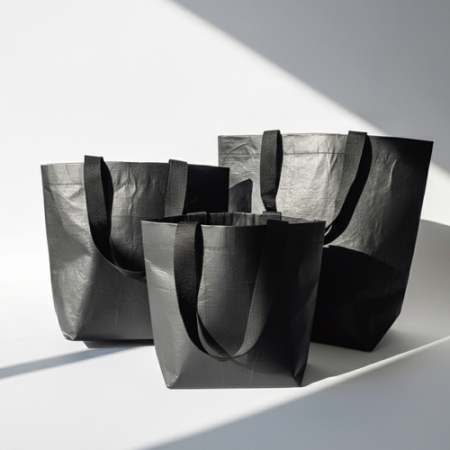 블랙 rpet 리유저블 가방 소형 380x300x130mm #2