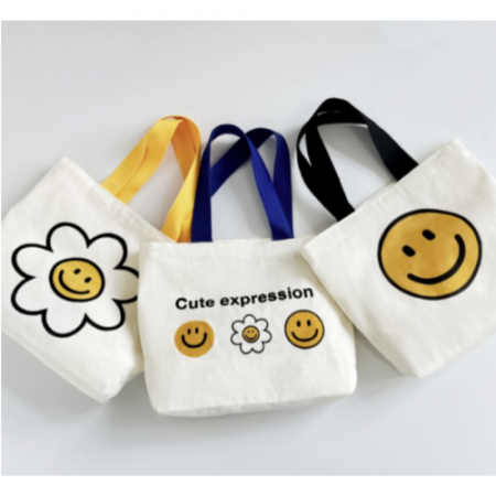 손가방 에코손가방 에코백 스마일가방 플라워에코백 #2