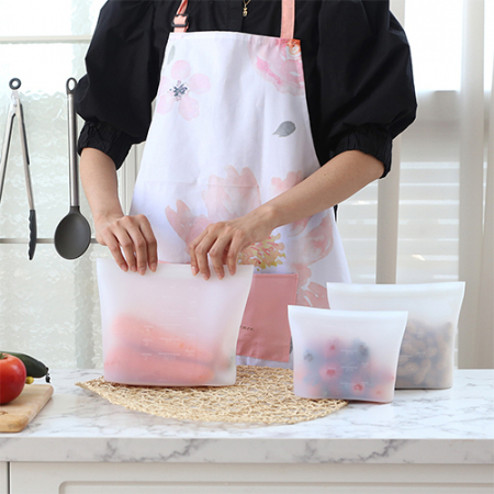 파파러브 다회용 실리콘 지퍼백 1000ml + 1500ml 2종세트 #3