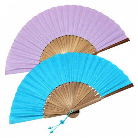 (기성)전통부채 색지선 매듭 케이스포함 부채 실크인쇄 #3