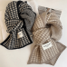 작은이미지: 체크목도리 머플러 니트목도리 방한용품 목도리 #3