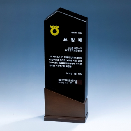 핸디형 우드크리스탈 상패 K2026) 114-1 #2