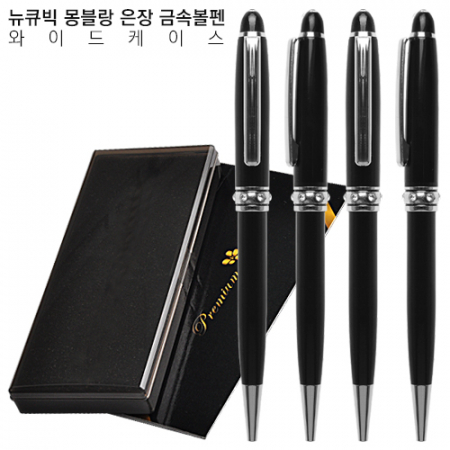 뉴 큐 빅 몽블랑 은장 금속볼펜 와이드케이스 #3