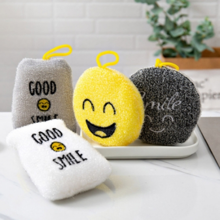 스마일 수세미 주방 욕실 청소 4p세트 #3