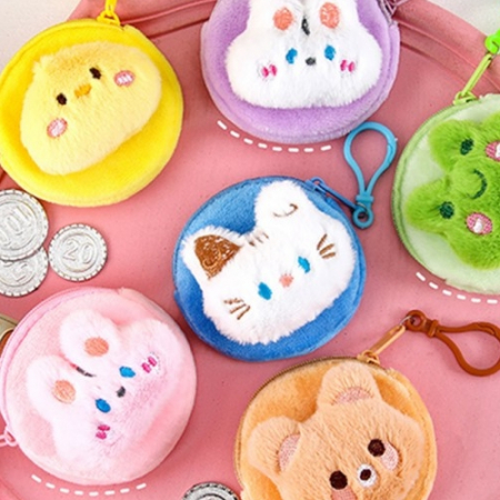 귀여운 동물 미니 동전지갑 키링 #2