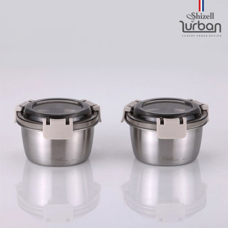 쉬젤 러반 슈퍼클린찬통 원형2종세트 (350ml*2EA) #2