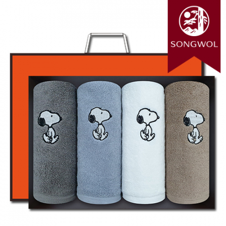 송월타올 스누피리버40 (30수/40*80cm) 4매입 선물세트(박스+쇼핑백 포함) #2