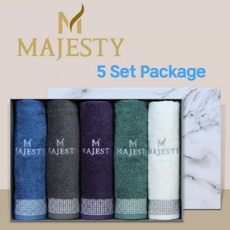 마제스티 격자 호텔타월 5P #2