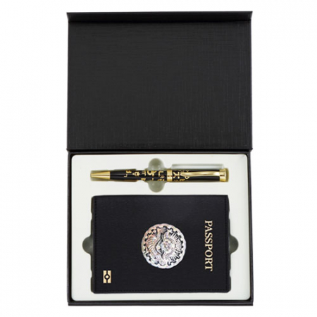 한글볼펜 곤룡포 나전 한지가죽 여권지갑 전통기념품 외국인선물 #3