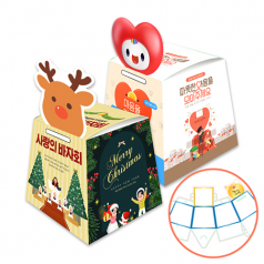 P.P 조립식 저금통 캐릭 터 사각조립저금통