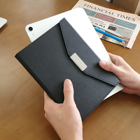 [1+1] 뉴프로 양장 붙임식 다이어리 3단 32절/블랙 #2