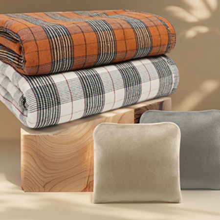 프리미엄 타탄 감성 쿠션담요1 #2