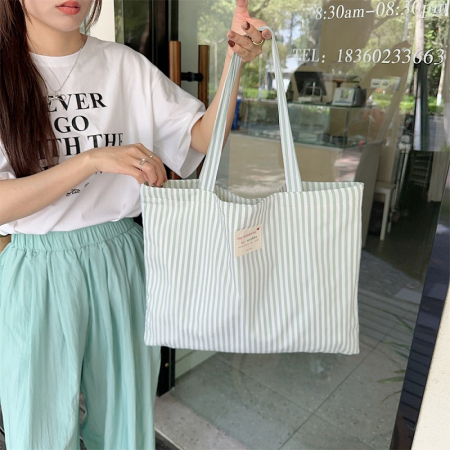 스트라이프 데일리 캔버스백 #4