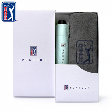 PGA 3단수동 카본 립스탑 암막 우양산+190g 코마사 호텔타올 세트 #2