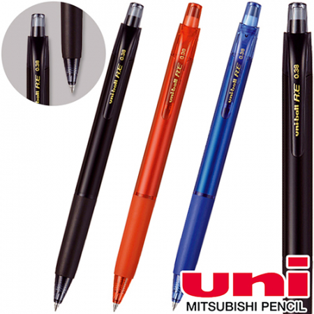 uni유니볼RE볼펜0(.38)(URN-180-38흑청적) #3