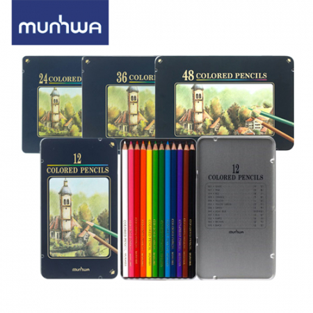 (문화)문화틴색연필12색 #2