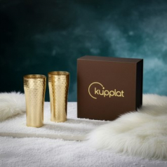 쿠플라트 황동맥주잔(대) 2구 SET