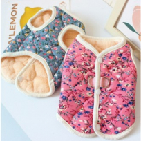 강아지 기모 패딩 조끼 김장조끼 할머니조끼 겨울 외투 방한