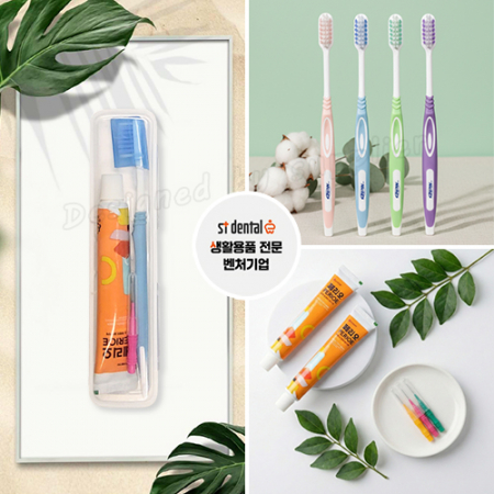 니치 슈퍼소프트캡칫솔 페리오치약 치간1p 슬림모 구강세트 #6