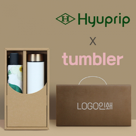 협립3단 뉴플라워즈 완전자동 양우산 +로나 이중진공 텀블러-세트 #2