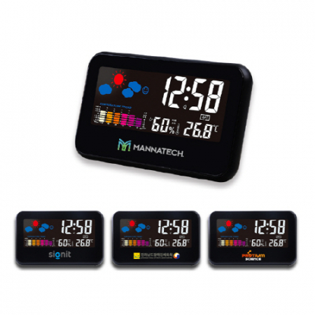 [2618] 컬러 디스플레이 음성제어 알람시계 15.5x9.5x3.9cm #2