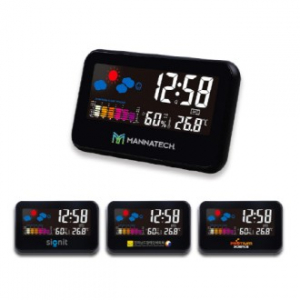 [2618] 컬러 디스플레이 음성제어 알람시계 15.5x9.5x3.9cm