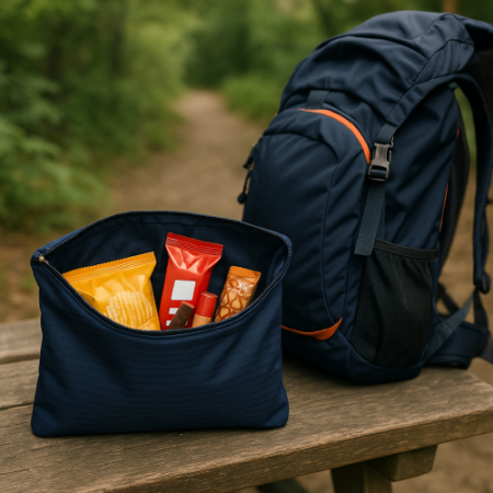 트래블잇 컬러풀 여행용파우치 大형 네이비 #3