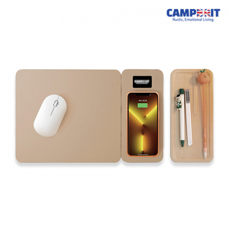 캠브리트 고속무선충전 마우스패드 분리형 3in1 LED white Light (홍보의여왕) #3