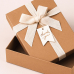 작은이미지: 인기박스 아이보리 면 리본 고급 무지상자 무지박스 종이박스 선물상자 크라프트 12x12x5.5(가로 12~40cm) #2
