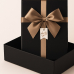 작은이미지: 인기박스 골드리본 고급 싸바리 선물상자 무지상자 무지박스 블랙 12x12x5.5(가로 12~40cm) #2