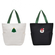 크리스마스 산타 에코백1 //컬러인쇄무료