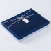 작은이미지: 인기박스 포인트리본 고급 싸바리 종이상자 선물상자 네이비/화이트 28x21x5(가로 28~35cm) #2