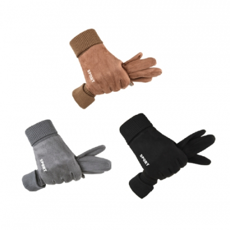 고급 스웨이드 터치 방한 장갑 #2