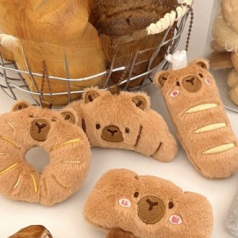 미니 카피바라 빵 도넛 키링 K2584