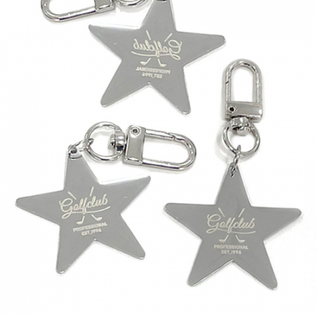 주문제작 고급 써지컬스틸 별 네임택 키링 열쇠고리 네임텍 키홀더 #2