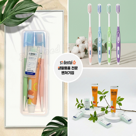 커플 니치 슈퍼소프트캡칫솔 페리오치약 치간 슬림모 구강세트 #6