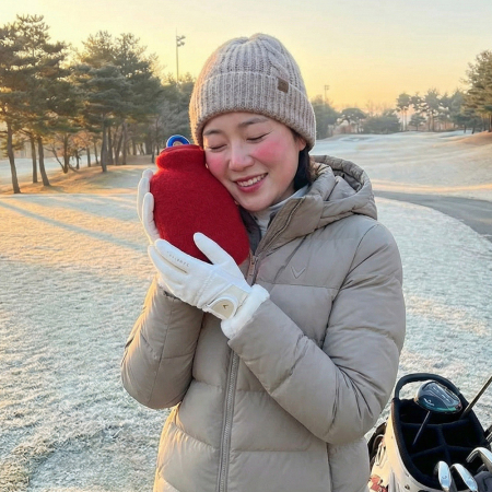 겨울보온물주머니 핫팩대체 - 친환경 휴대용 골프 캠핑 보온템 800ml 그린 #5