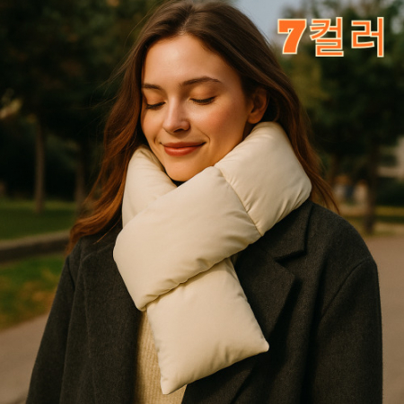 패딩목도리 웰론목도리 경량목도리 보온목도리 방한목도리 패딩머플러 #2