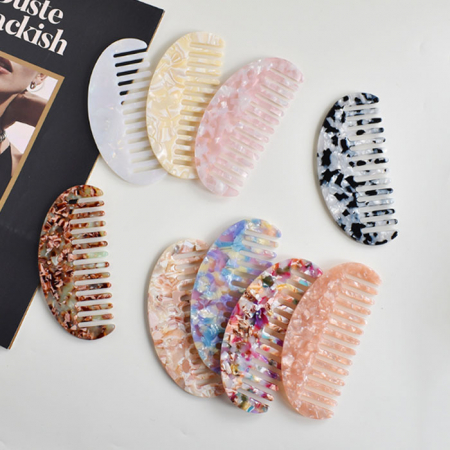 M174 아세테이트 자개 머리 빗 헤어용품 인쇄 답례품 선물 #3