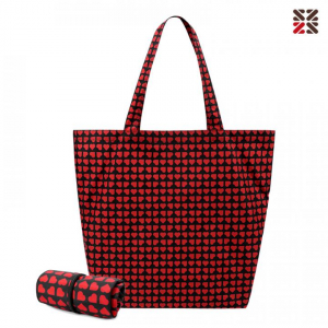 루무드 에코 패턴 장바구니 (블랙 하트)