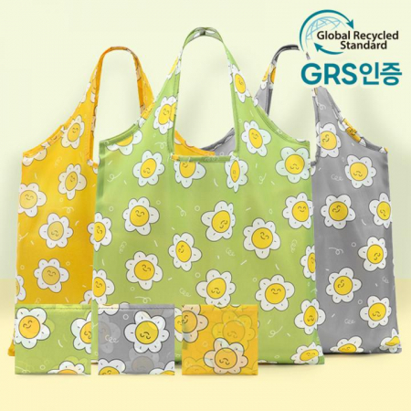 루무드 해피 플라워 패턴 장바구니 #2