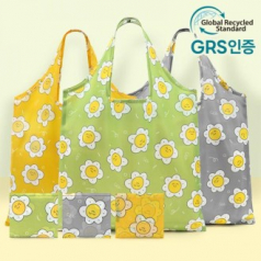 루무드 해피 플라워 패턴 장바구니