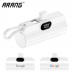 작은이미지: 아랑 2in1 일체형 듀얼 도킹 보조배터리 LED숫자표시 5000mAh APL503 #2