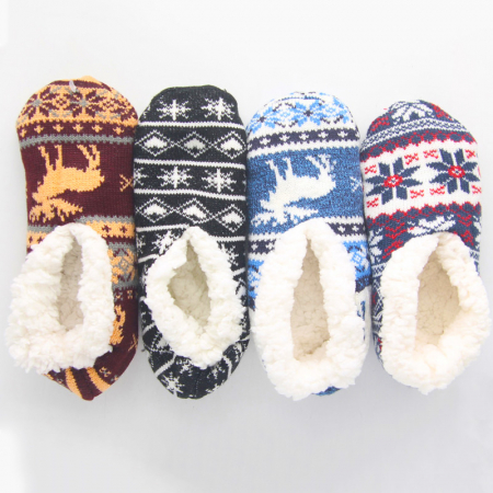 노르딕 미끄럼방지 양털 보온 덧신 #2