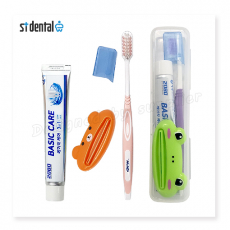 니치 슈퍼소프트캡칫솔 페리오치약 치약짜개 슬림모 구강세트 #3